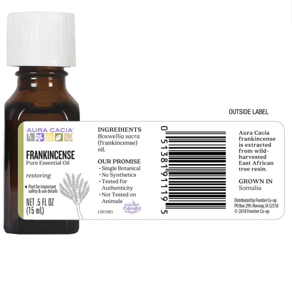 New AURA CACIA Frankincense ESSENTIAL OIL 0.5 FL. OZ - Picture 4 of 5